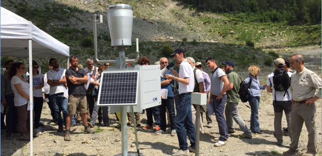 Fiera tecnologica di campo presso la frana di Poggio Baldi, anche CAE partecipa